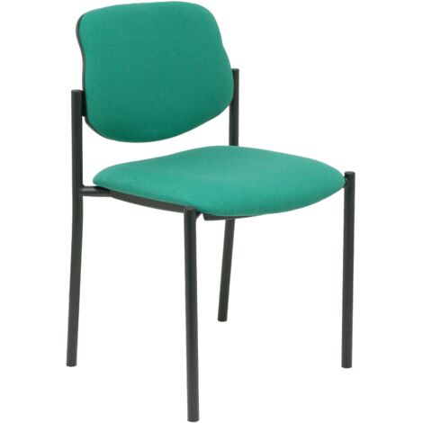 Silla fija Styl bali verde esmeralda chasis negro (1/5)