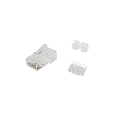 Conector RJ45 Categoría 6 UTP Equip 121146 Transparente 100 Unidades (1/2)