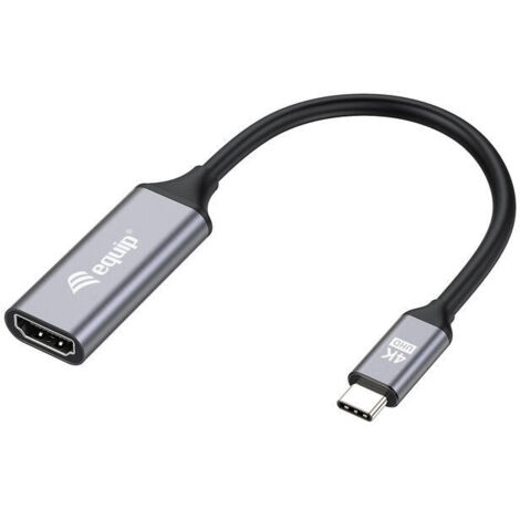 Cable USB Equip 133491 Negro/Gris 15 cm (1/4)
