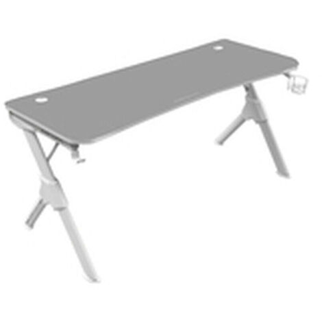 MESA MARS GAMING MGD 140 WHITE CHASIS DE ACERO TABLERO 140X60cm ALTURA 75cm ALFOMBRILLA NANOTEXTIL C (1/5)
