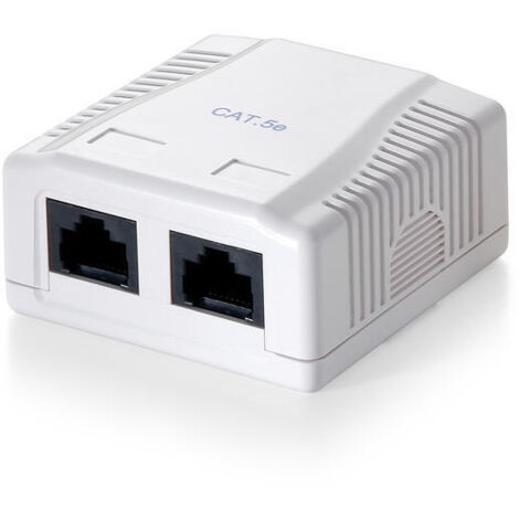 Equip 235212 - Caja de montaje en superficie, Cat.6, de 2 puertos, Versión 1, Blanco (1/2)