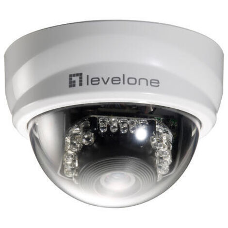 CAMARA IP LEVEL ONE MINI DOMO NO WIFI 2 MEGAPIXEL DIA&NOCHE POE INTERIOR FCS-3101 (1/2)