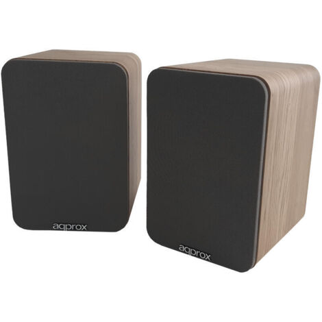 ALTAVOCES 2.0 BLUETOOTH AUTOAMPLIFICADOS APPROX APPSPK02WD 30W POR CANAL BT5.0 RCA OPTICAL COAXIAL U (1/3)
