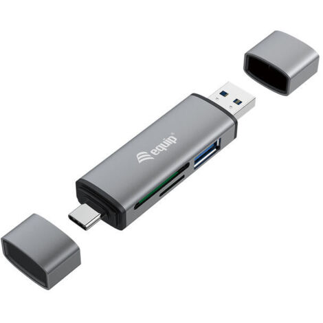CARD READER EXTERNO CONCEPTORNIC USB 3.0 DOBLE CONEXION USB & USB-C OTG (1/4)