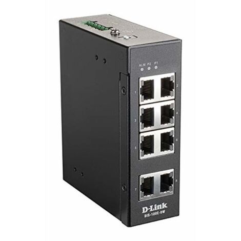 Switch de Armario D-Link DIS-100E-8W RJ45 x 8 Negro (1/2)