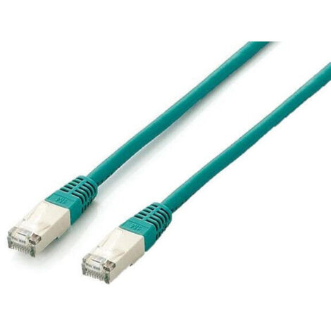LATIGUILLO PLANO APANTALLADO  PLATINIUM S/FTP  CATEGORIA 6A LIBRE HALOGENOS 0,5M COLOR VERDE (1/3)