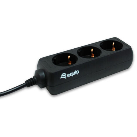 REGLETA ALIMENTACION EQUIP 3 TOMAS ESPECIAL SAIS CONECTOR IEC MACHO 1.1M (1/2)