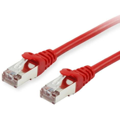 LATIGUILLO APANTALLADO S/FTP CATEGORIA 6A 10G LOSH 0.25M COLOR ROJO (1/3)