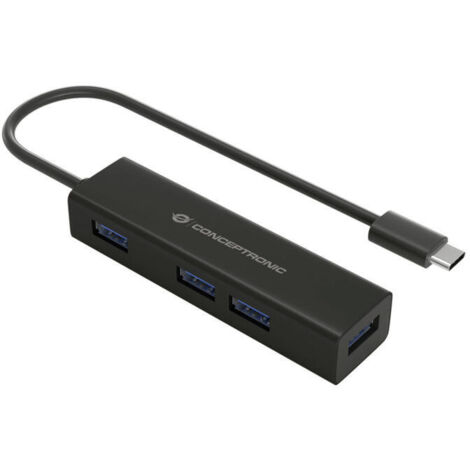 Hub USB 4 Puertos Conceptronic 110516207101 Azul oscuro (1/2)