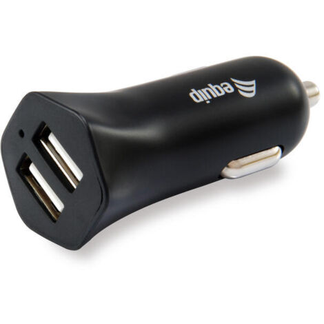 CARGADOR EQUIP LIFE 5V 2xUSB PARA COCHE 12/24V 2.4A 12W (1/4)