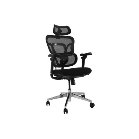SILLA DE OFICINA ERGONOMICA EQUIP 651053 PREMIUM COLOR NEGRO TAPICERIA MALLA 5 POSICIONES (1/2)