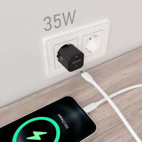 Cargador de Pared Aisens ASCH-35W1P023-BK Negro 35 W (1 unidad) (1/2)