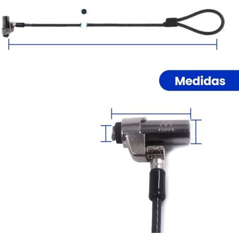 EWENT Cable Seguridad Nano con Llave (1/2)