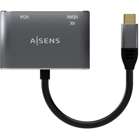 Adaptador HDMI a VGA Aisens A109-0627 Gris 15 cm (1/4)