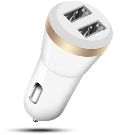 Eightt Cargador de coche USB 2 puertos 5V-2,4A 12W ABS (1/2)