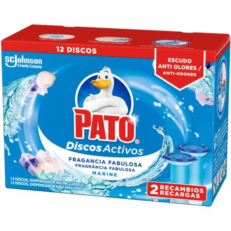 Pato discos activos, 2 recambios para aparato - Paquete de 2 x 74 gr - Total: 148g (1/2)