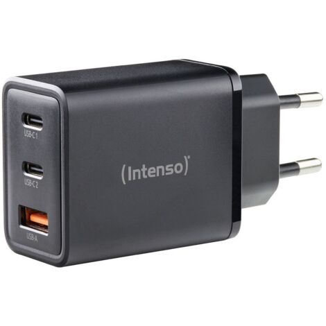 Intenso Cargador pared GaN W65ACC negro (1/2)