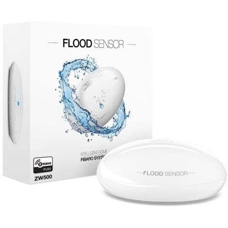 Fibaro FGFS-101 ZW5 detector de inundación compacto blanco
