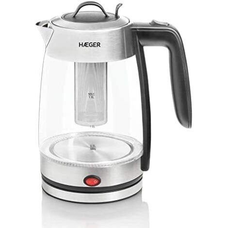 Hervidor y Tetera Eléctrica Haeger EK-22F.020A Blanco Acero Inoxidable 2200 W (1/3)