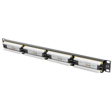 Patch Panel 24 Puertos UTP Categoría 6 Lanberg PPU6-1024-B (1/4)