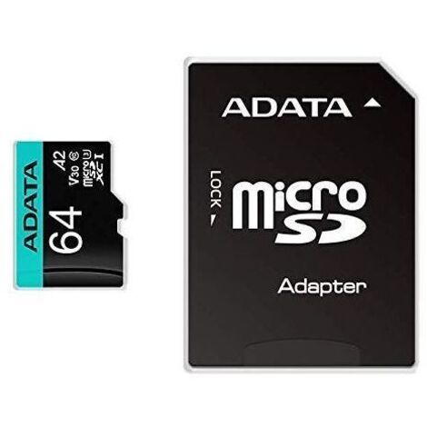 Tarjeta Micro SD Adata AUSDX64GUI3V30SA2 64 GB (1/2)