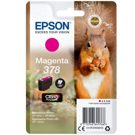 EPSON Singlepack Magenta 378 Claria Photo HD Ink (1/5)