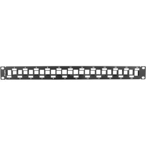 Patch Panel 24 Puertos UTP Categoría 6 Lanberg PPKS-1224-B (1/2)