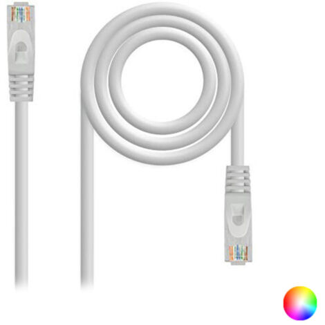 Cable de Red RJ45 UTP Nanocable 10.20.1810 Cat.6/ 10m/ Gris