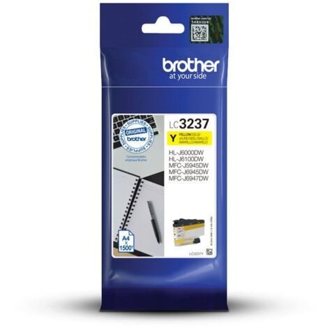 Cartucho de Tinta Original Brother LC-3237Y/ Amarillo (1/5)