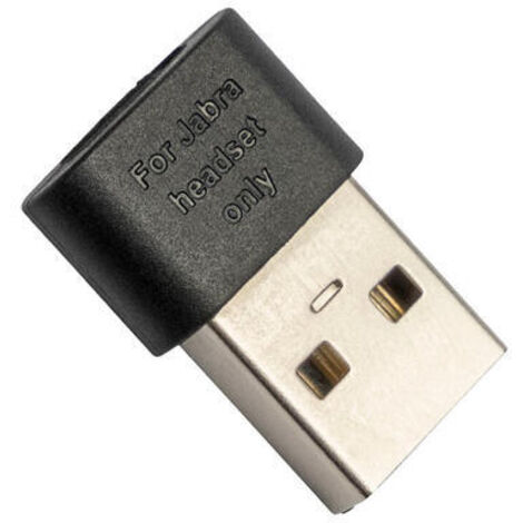 Jabra 14208-38 cambiador de género para cable USB C USB A Negro (1/2)