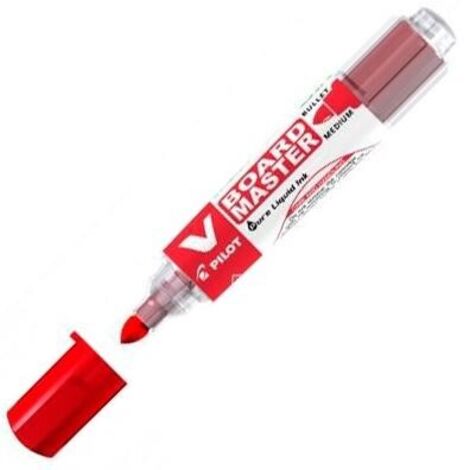 Pilot rotulador pizarra blanca v board master recargable rojo -10u-