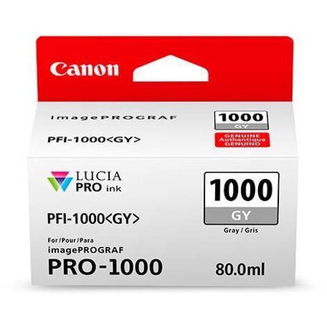 Canon iPF PRO1000 Cartucho Gris PFI-1000GY