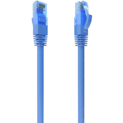 AISENS Cable De Red Latiguillo RJ45 Cat.6 UTP AWG26 CCA, Azul, 1.0 m (1/4)