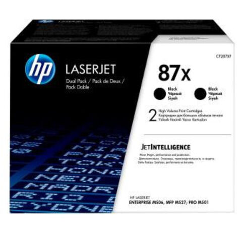 Tóner HP CF287XD Negro