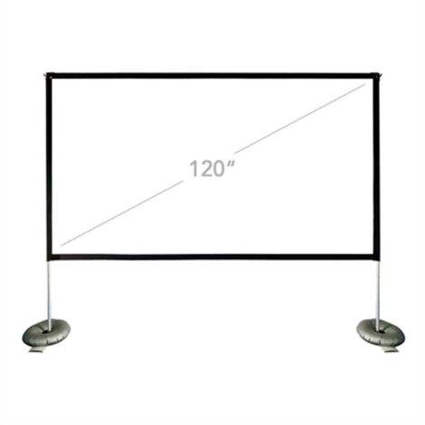 iggual Pantalla de proyeccion exterior portable 120p manual negro blanco (1/2)