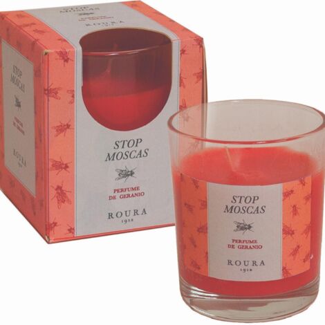 Vela vaso Stop Moscas Geranio 30H Roura