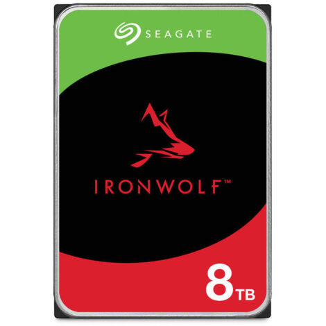 Seagate IronWolf ST8000VN002 - Disco duro - 8 TB - interno - 3.5 - SATA 6Gb/s - bfer: 256 MB - con Recuperacin de datos Seagate Rescue de 3 aos (1/3)