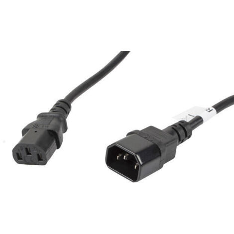 CABLE ALARGADOR LANBERG ALIMENTACION CPU IEC320 C13 H/IEC320 C14 M VDE 5M (1/4)
