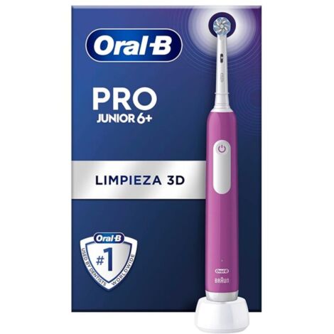 Cepillo de Dientes Eléctrico Braun P JR 6 P BK Morado (1/5)