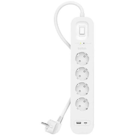 Regleta Enchufes 4 Tomas con interruptor Belkin SRB001VF2M (2 m) (1/2)