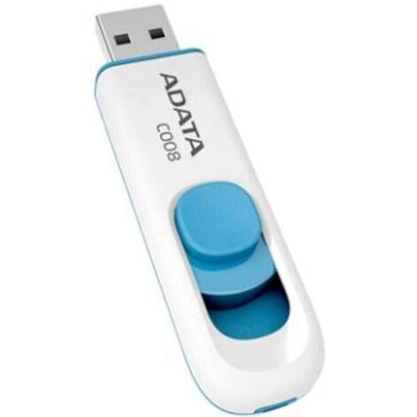 Memoria USB Adata AC008-32G-RWE 32 GB Blanco Azul/Blanco (1/5)
