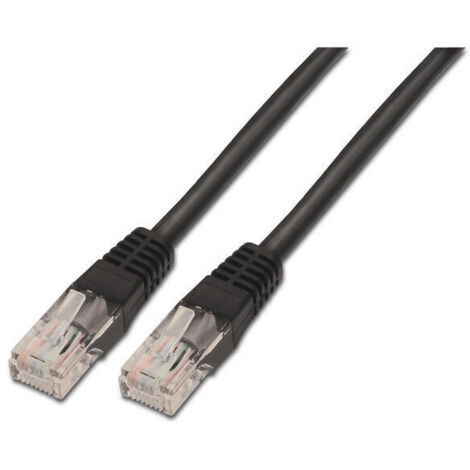 Cable de Red RJ45 UTP Aisens A135-0257 Cat.6/ 50cm/ Negro (1/2)
