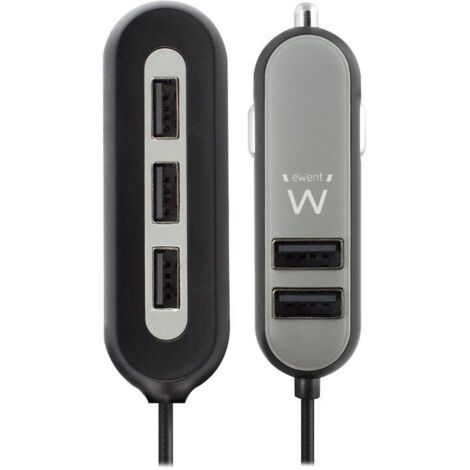 CARGADOR COCHE 5 USB EWENT EW1355 (1/4)