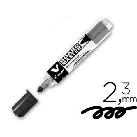 Pilot rotulador pizarra blanca v board master recargable negro -10u-