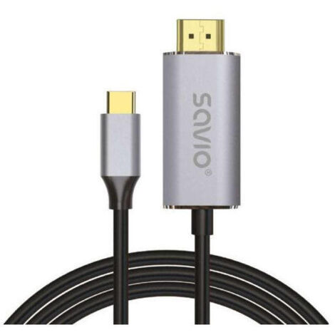 CABLE USB(C) - HDMI 2.0 4K 2M SAVIO CL-171 (1/4)