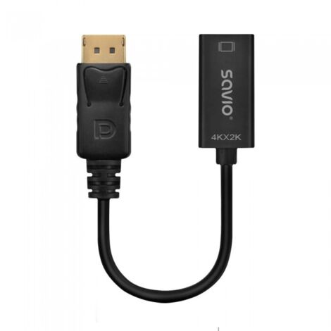 Adaptador DisplayPort a HDMI Savio AK-62 20 cm (1/5)