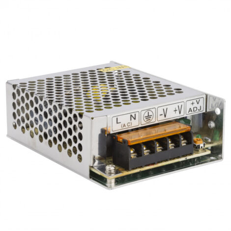Greenice – Transformador AC/DC 220VAC a 24VDC 60W 2.5A – Fuente de alimentación regulada para LEDs – Protección contra picos de tensión (1/3)