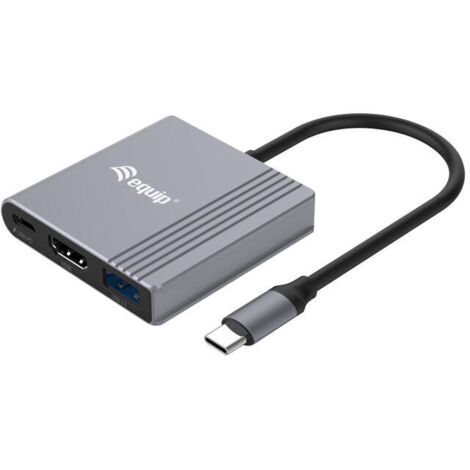 ADAPTADOR USB-C 3IN1  HDMI 4K  USB-A  USB-C PD 100W (1/4)
