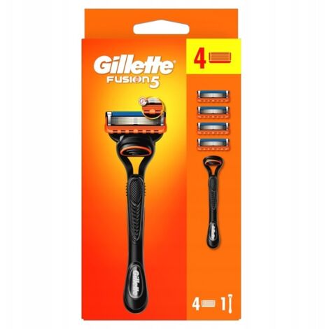 CUCHILLA DE AFEITAR GILLETTE FUSION 5 TECNOLOGIA FLEXBALL BANDA LUBRICANTE 4 RECAMBIOS (1/4)