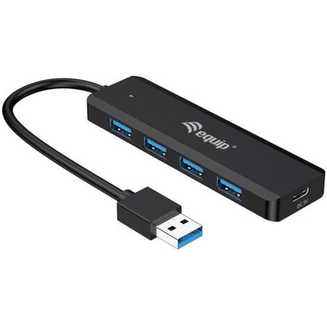 ¡Este concentrador USB 3.2 Gen 1 de 4 puertos permite expandir su netbook, notebook o PC con 4 puertos USB 3.2 Gen 1 adicionales con solo usar el puer (1/4)